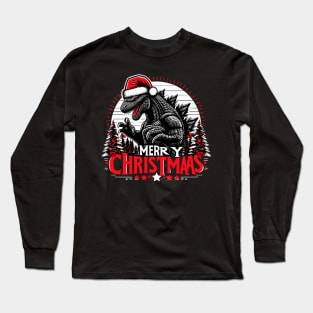 Godzilla - xmas Long Sleeve T-Shirt